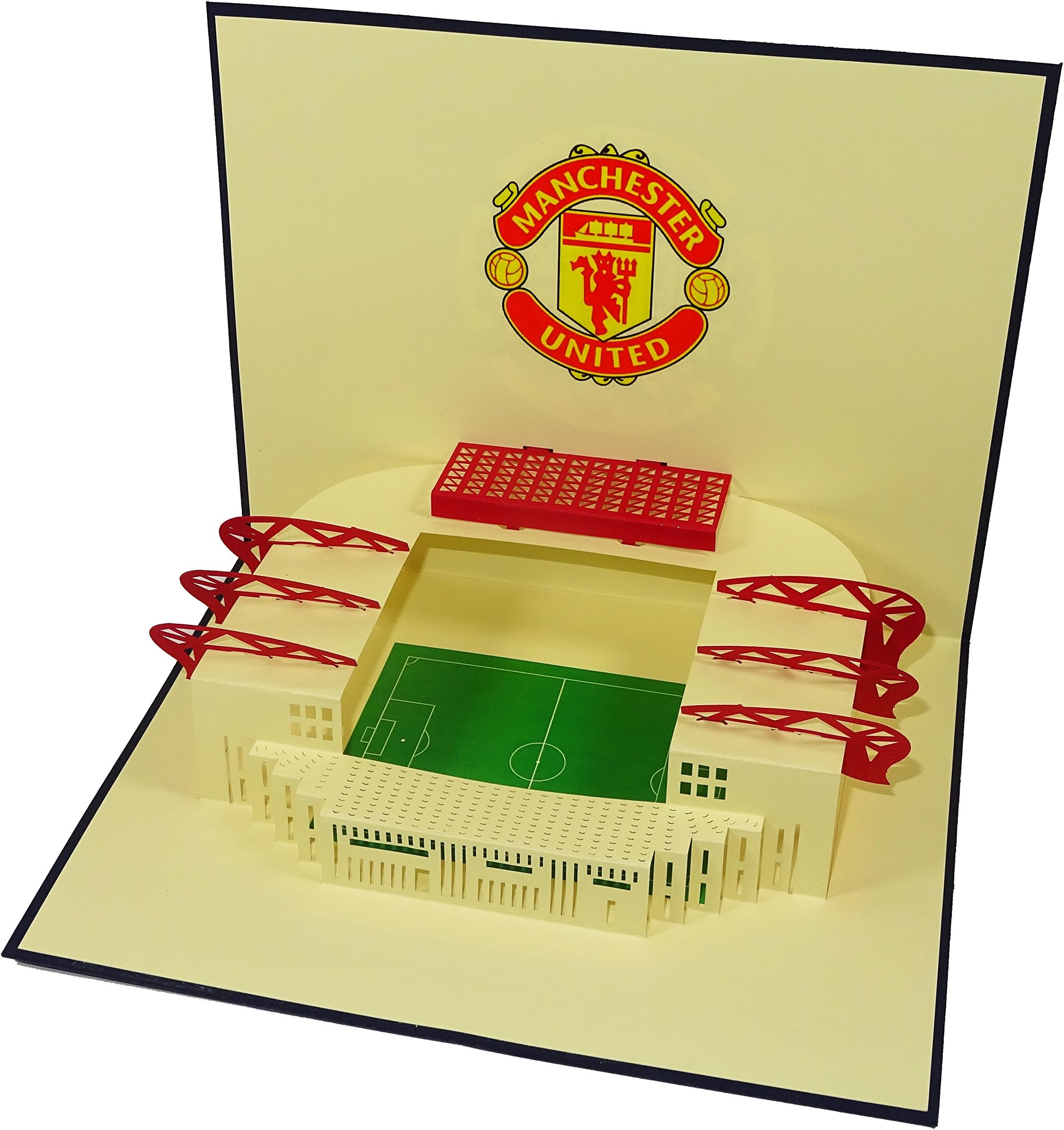 Manchester United Stadium Old Trafford Stadium Design 3D Pop Up Card Greeting Card Birthday Card Manchester United Gift Football Gift