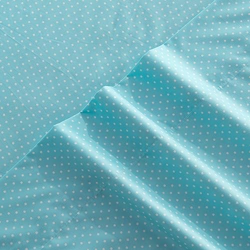 Miniatura 6 de Elegant Comfort Luxury Soft Bed Sheets Polkadot Pattern 1500 Thread Count Percale Egyptian Quality Softness Wrinkle and Fade Resistant (4-Piece)