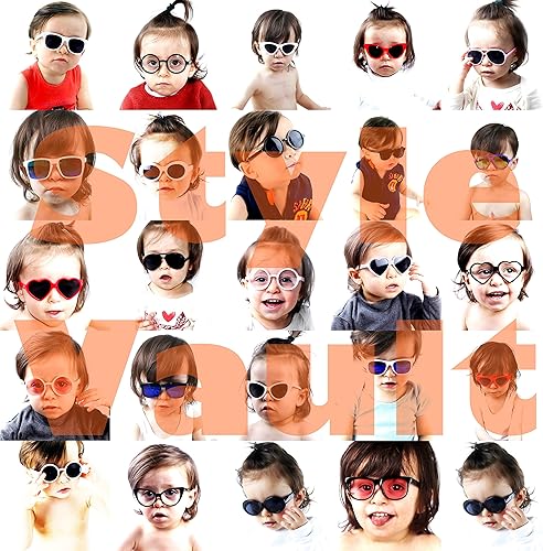 Miniatura 7 de Kd210 - Gafas de sol retro hipster para bebés de 0 a 24 meses de los 80