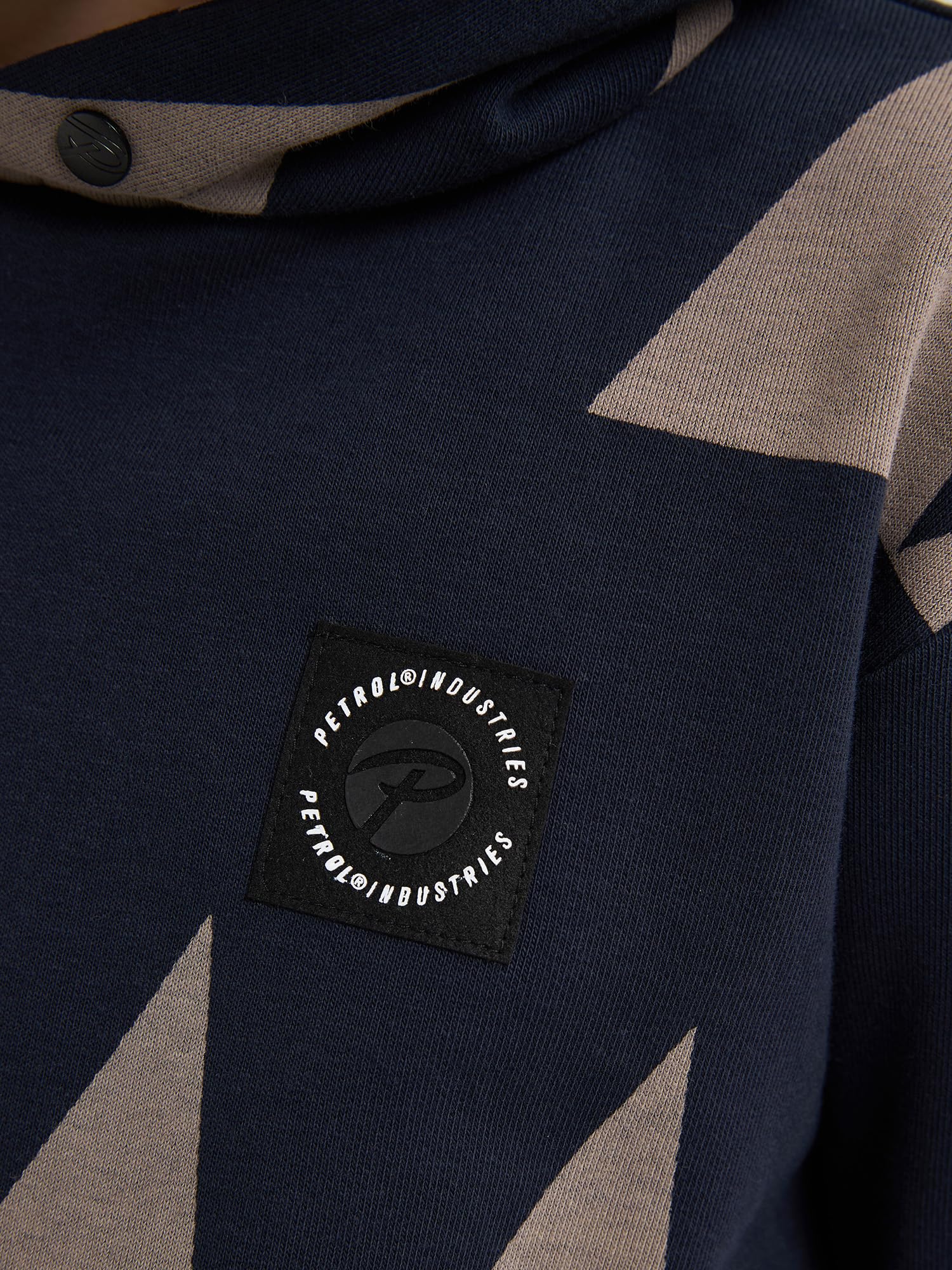 Petrol Industries - Geometrische Hoodie Lassen