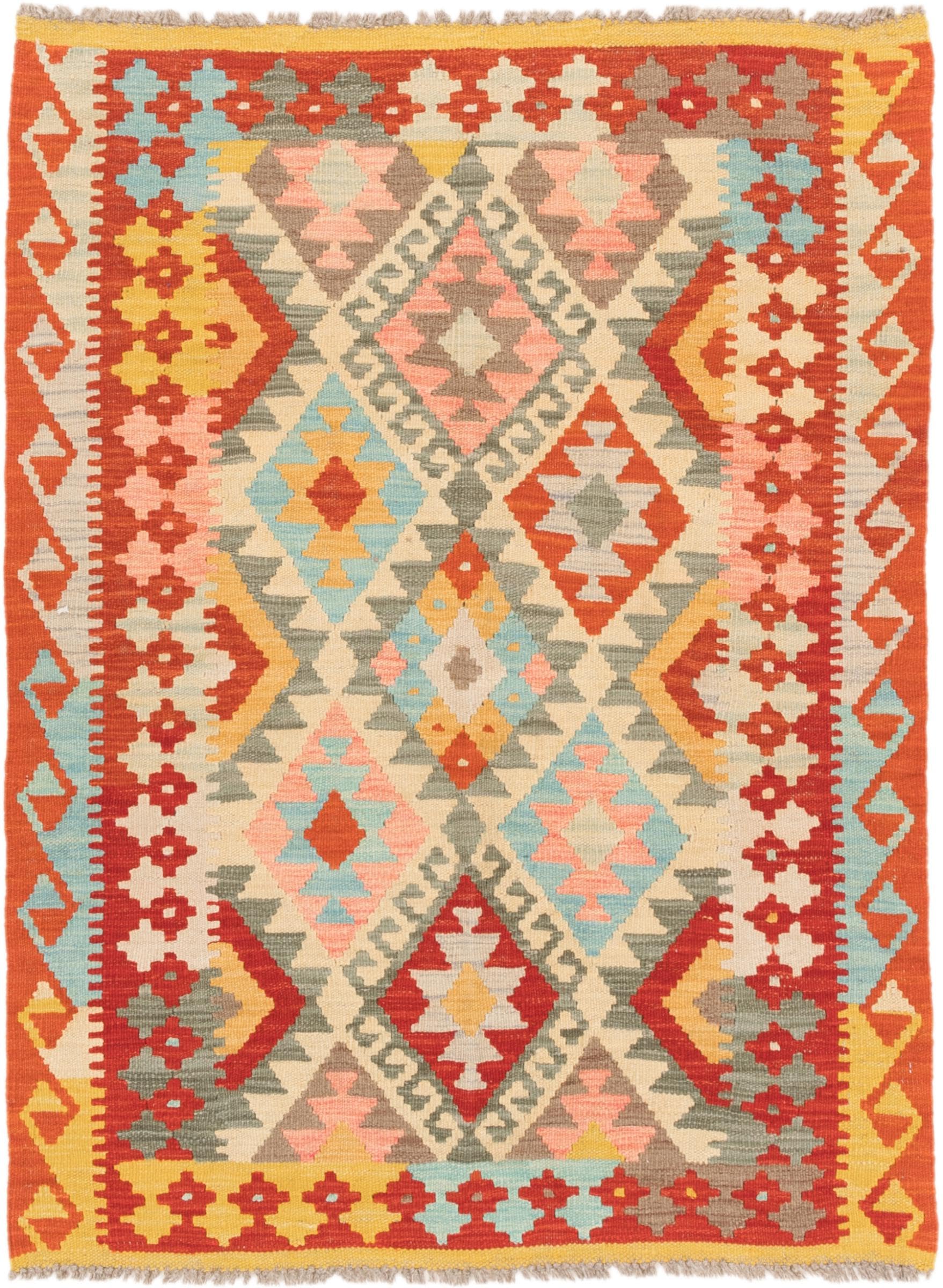 Tapis Kilim Afghan en laine pour sublimer un salon chaleureux