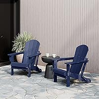 Vista 133 de WestinTrends Malibu - Juego de 2 sillas Adirondack plegables de polietileno para exteriores, color lima