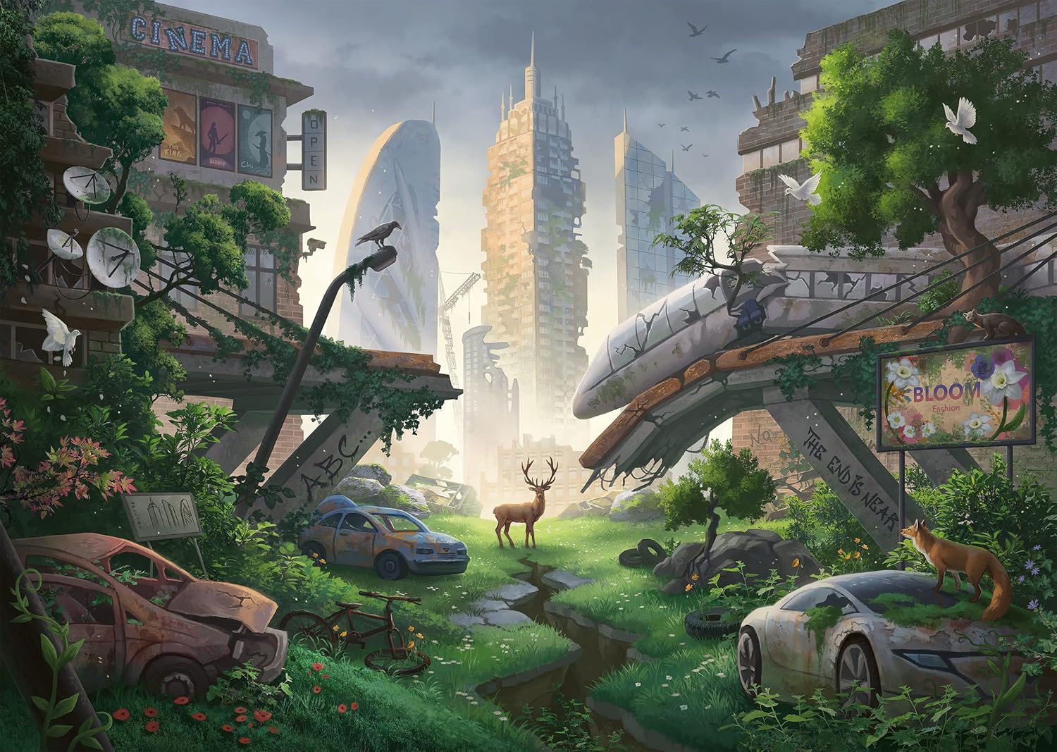 Ravensburger Escape: Desolated City 368 Piece Jigsaw Puzzle for Adults - 17279 - an Escape Room Experience in Puzzle Form
