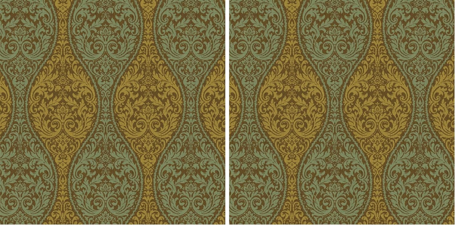 Stitch & Sparkle, 100% Cotton Duck 54" Paisley Brown Fabric, Per Yard
