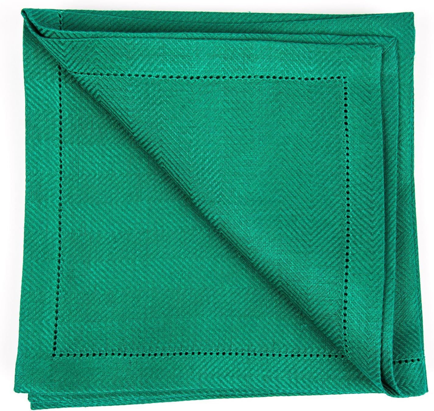 LinenMe X4 Emilia Napkins, 20 x 20, Bosh Green