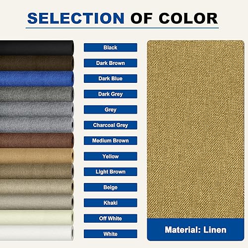 Vista 201 de Parches de reparación de lino grueso, parches de tela de lino autoadhesivos, 8 x 11 pulgadas, 2 unidades, multicolor, se pueden utilizar