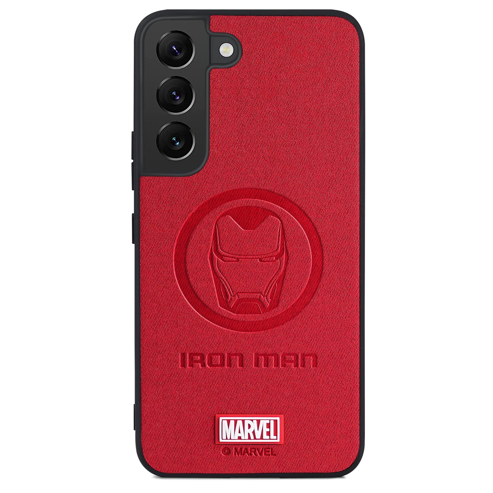 TinPlanet Superhero Slim Thin Case for Galaxy S23 [Iron, Red]