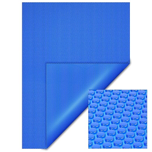 Cubierta Solar Piscina isotérmica Azul Rectangular 4x6m Lona térmica Protectora Cobertor Piscina
