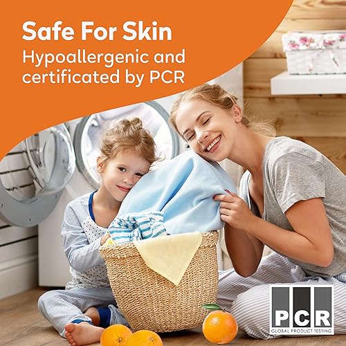 Miniatura 6 de ORANGE HOUSE Cápsulas de detergente para ropa, detergente natural a base de plantas con aceite de naranja  Hipoalergénico, libre y transparente, sin