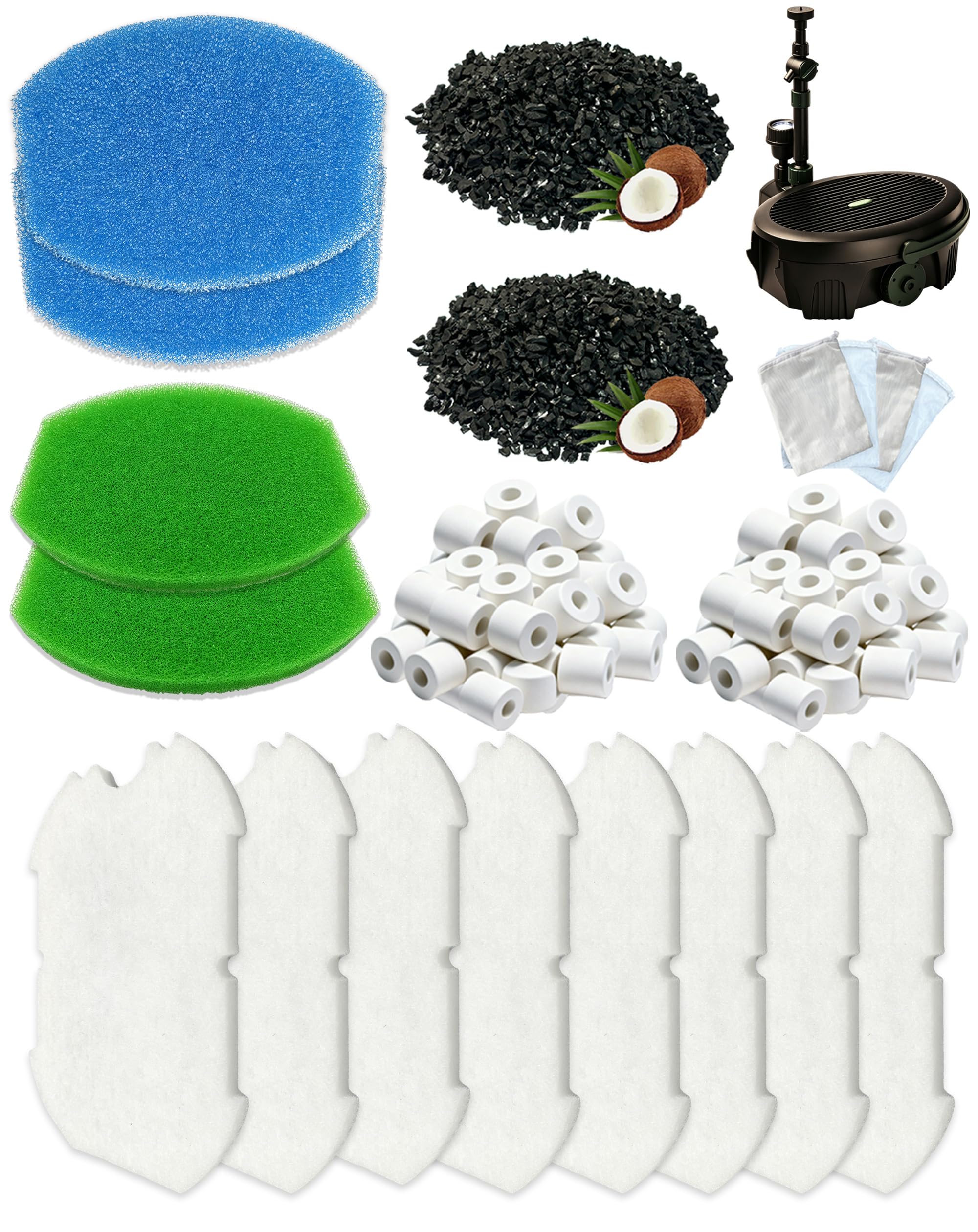 20PCS Filters Replacement for Blagdon Inpond 3000,Octagon ＆ Half Moon ponds