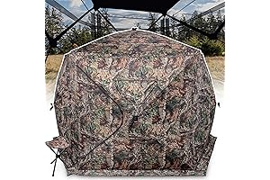 Extra Large Ground Blinds for 3-4 People Including Tri-Leg Stool