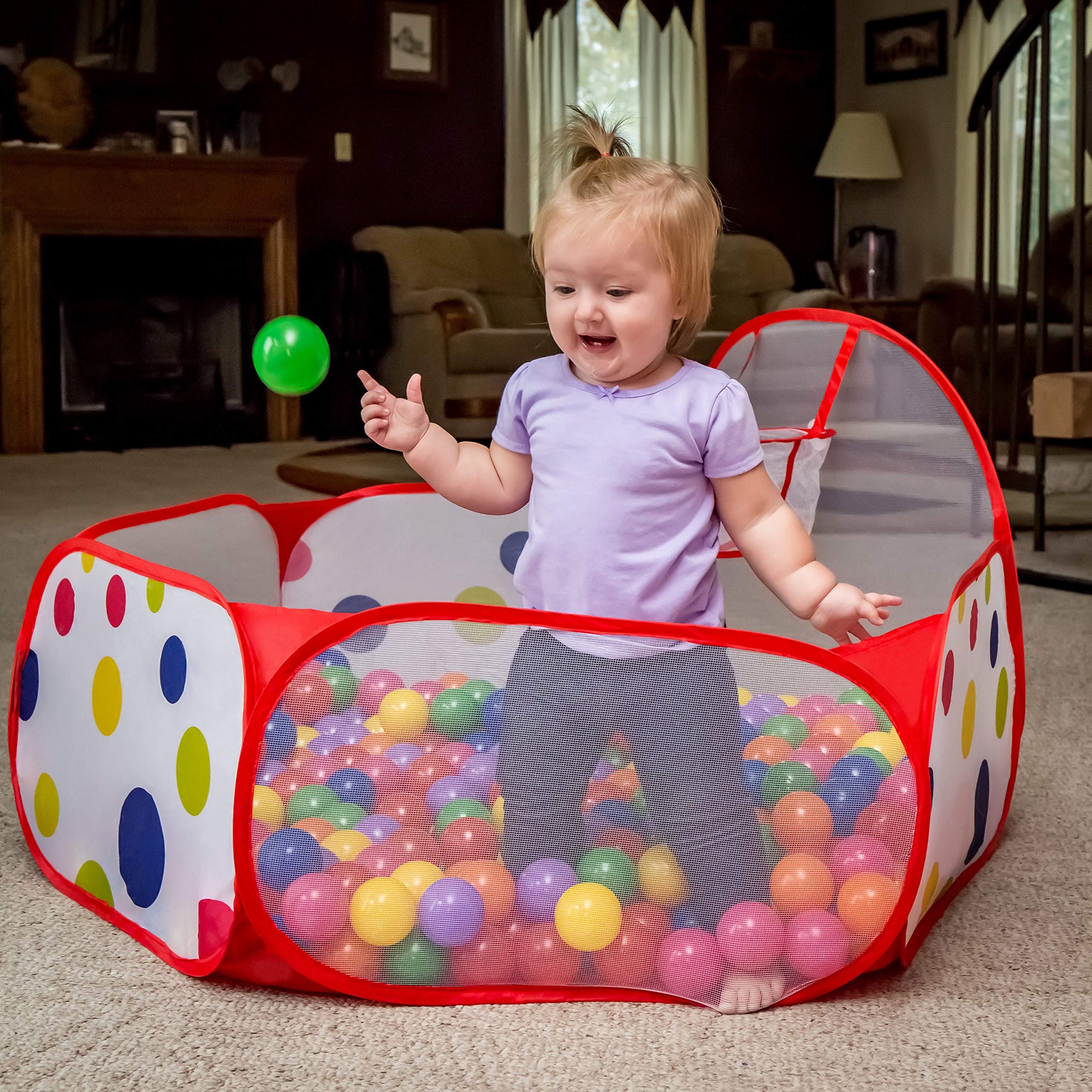 FoxPrint Basketball Ball Pit Toddler Ball Pit Tent Sensory Ball Pit