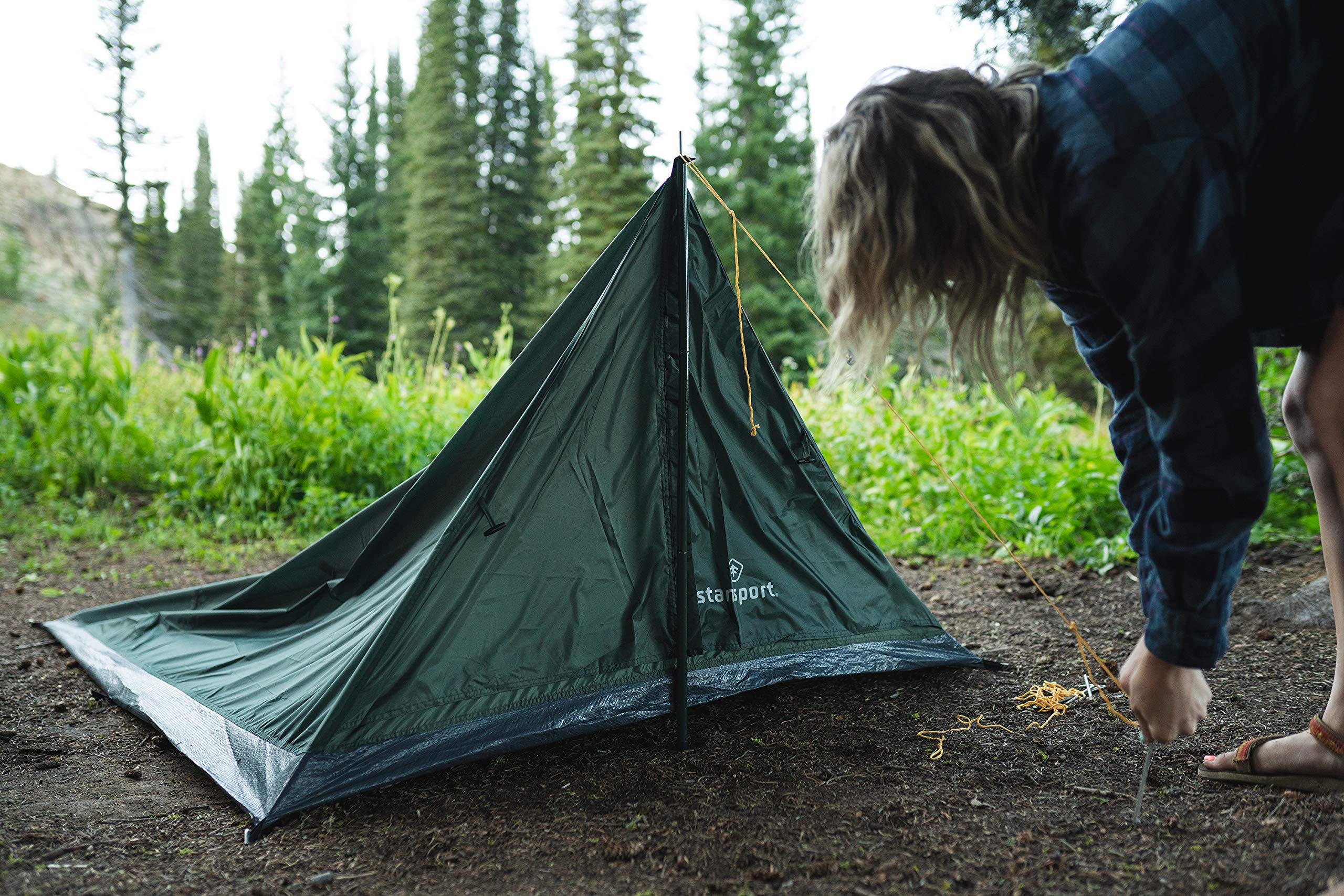 person Backpack and Camping Tent 