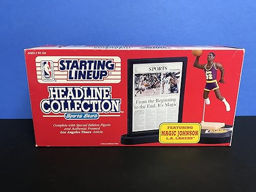 Magic Johnson 1992 Vintage NBA Headline Collection Los Angeles Lakers action figure