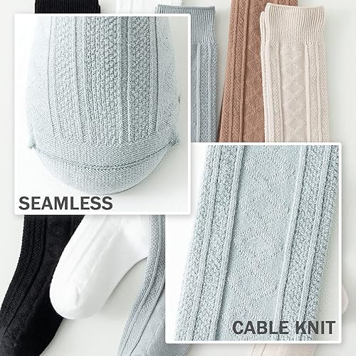 Miniatura 6 de Calcetines hasta la rodilla para bebé, 35 pares, calcetines hasta la rodilla, calcetines de algodón sin costuras, calcetines de tubo unisex para