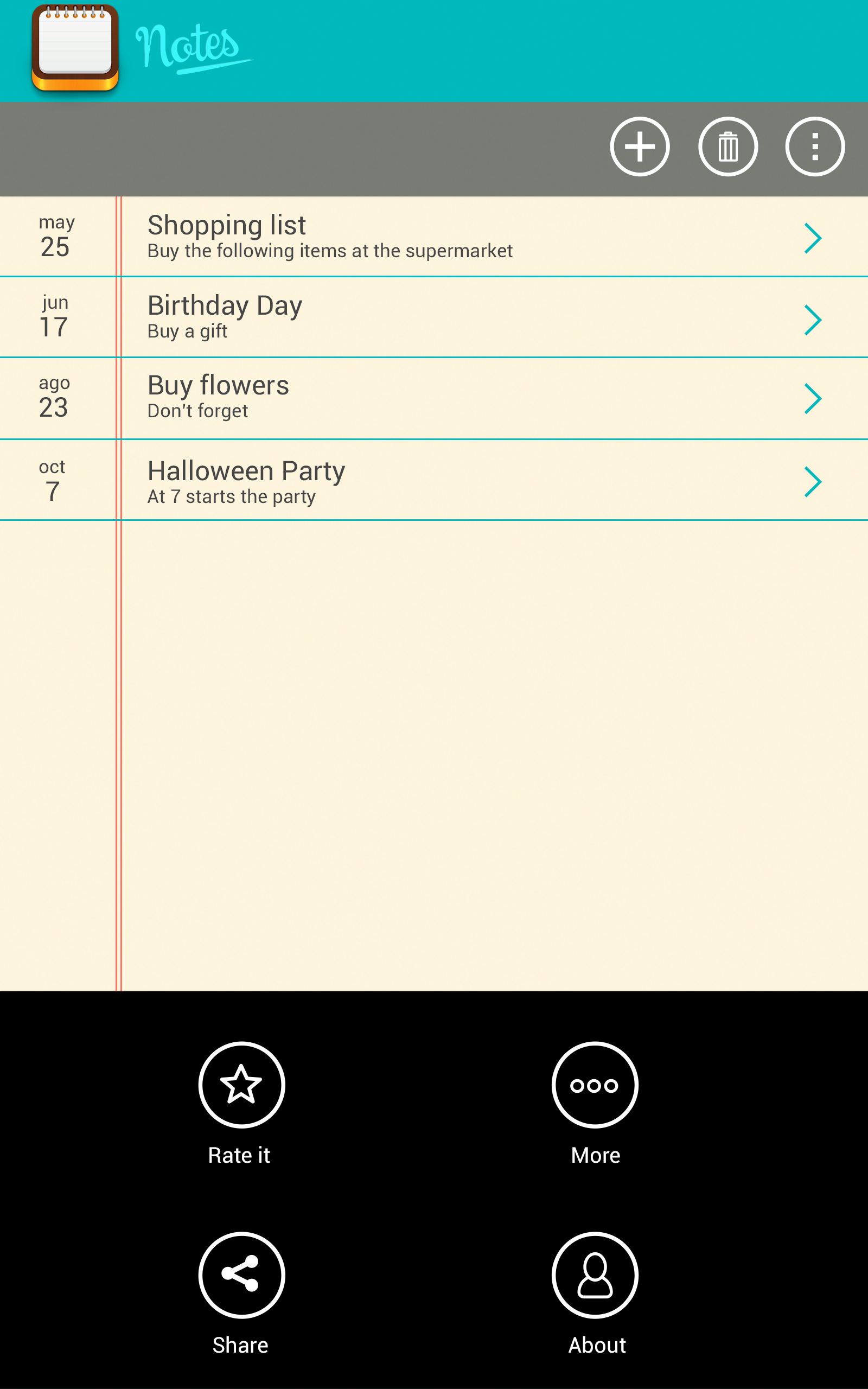 Simple Notes Notitas Free - App on Amazon Appstore