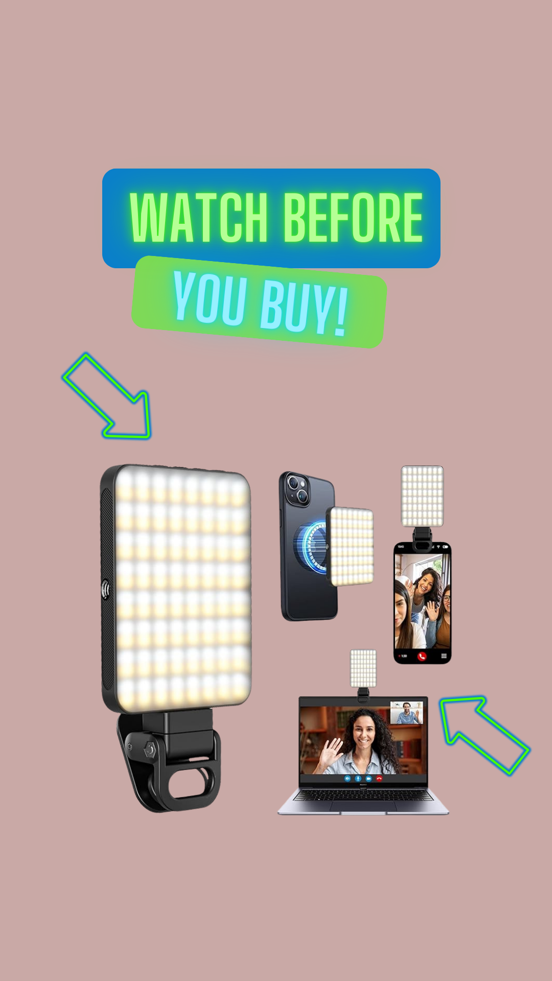 Watch WATCH BEFORE YOU BUY!! LED Portable Light for Phone!! on Amazon Live