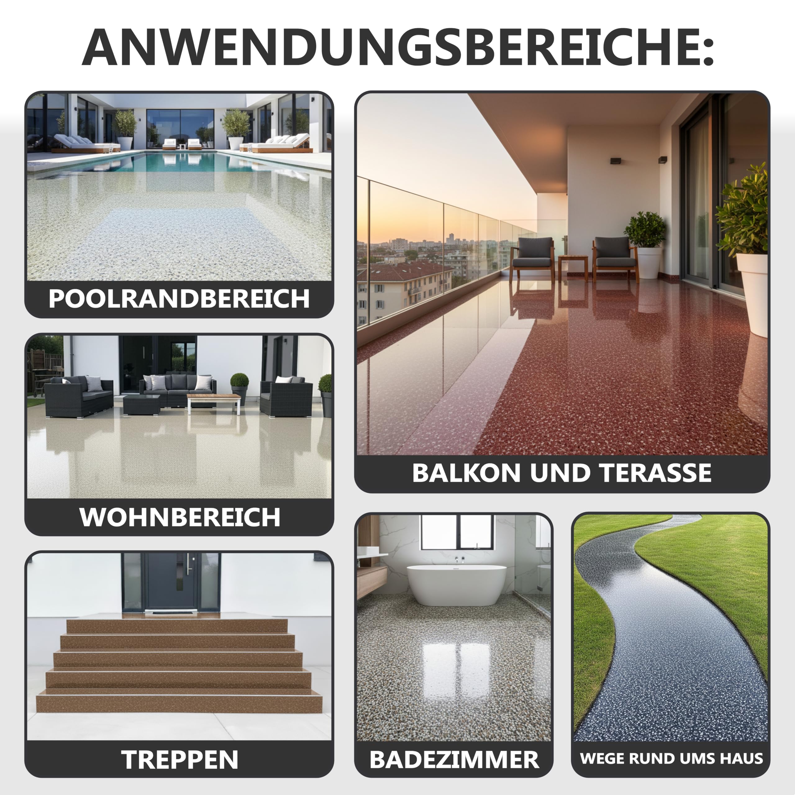WO-WE Steinteppich Versiegelung Außen UV-Schutz Bodenversiegelung Transparent W732-1,5Kg