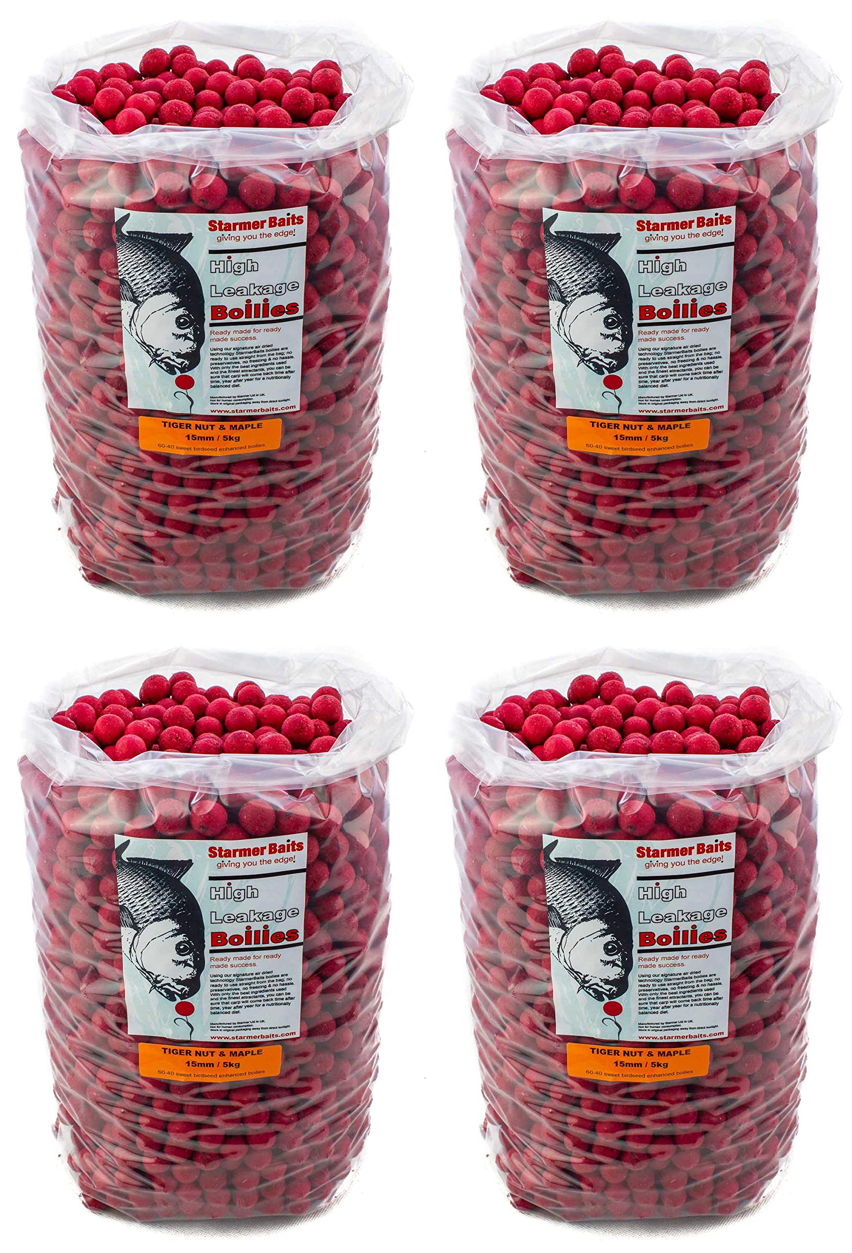 STARMER aquatic feed Tiger nut & maple boilies / 15mm / 20kg