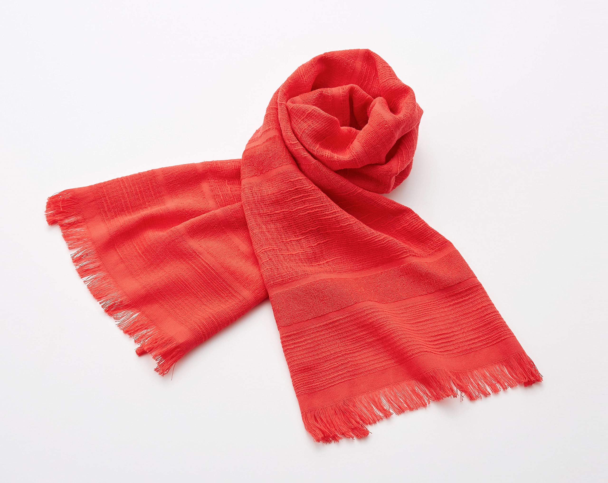 Miyazaki Imabari Cotton Scarf Towel, Scarlet Red