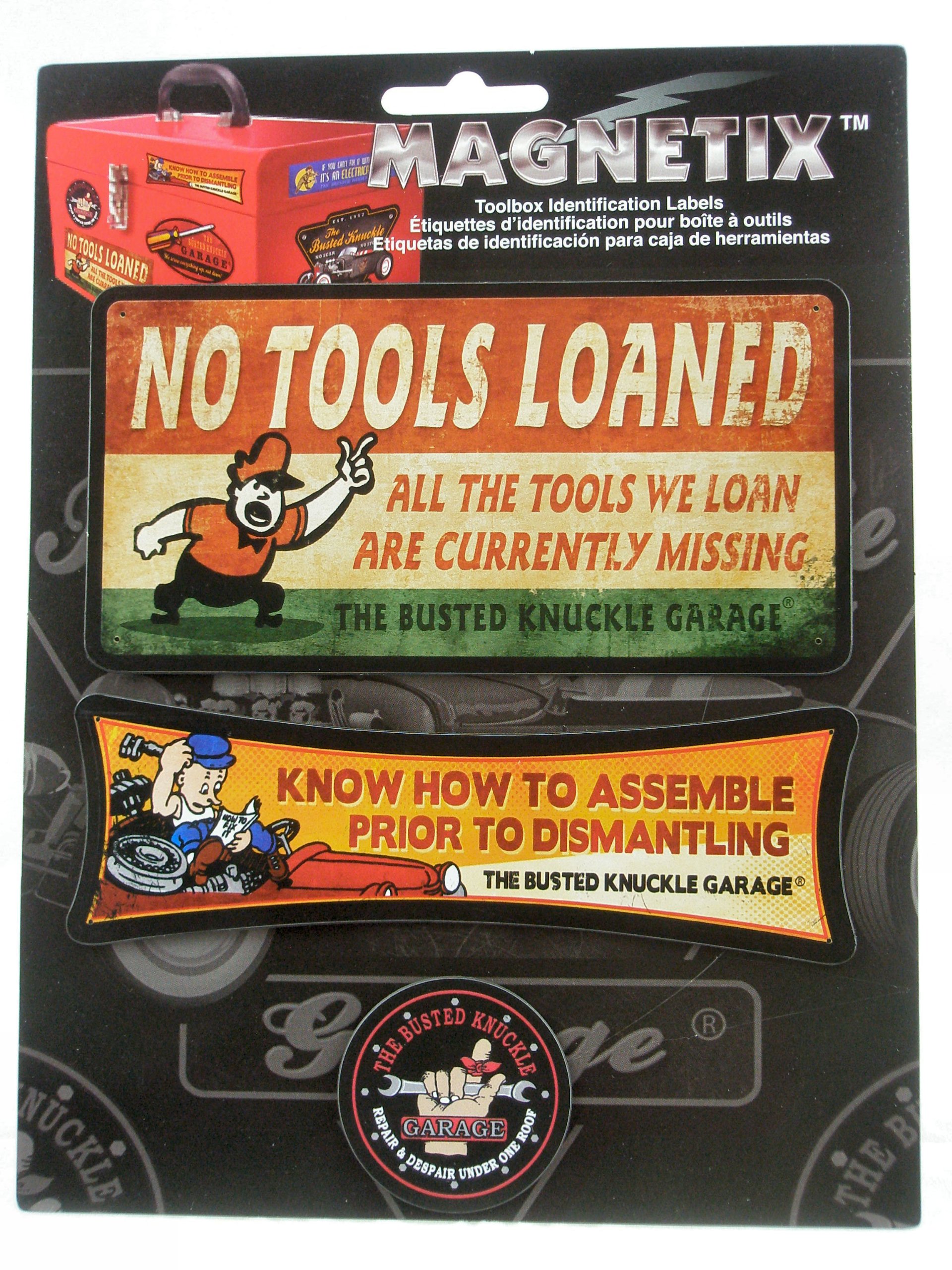 Busted Knuckle Garage 12-BKG-MAGNETIX Toolbox Magnet Set