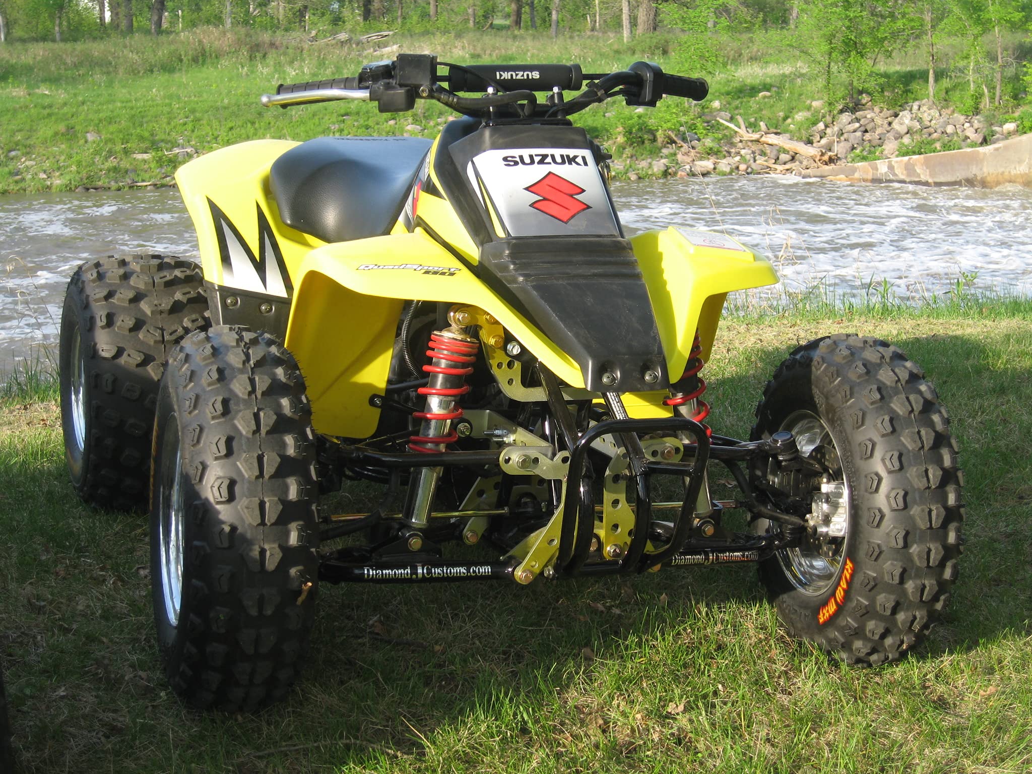 Amazon.com: LT80 / Kawasaki KFX80 to 300EX Dual A-arms & Shocks