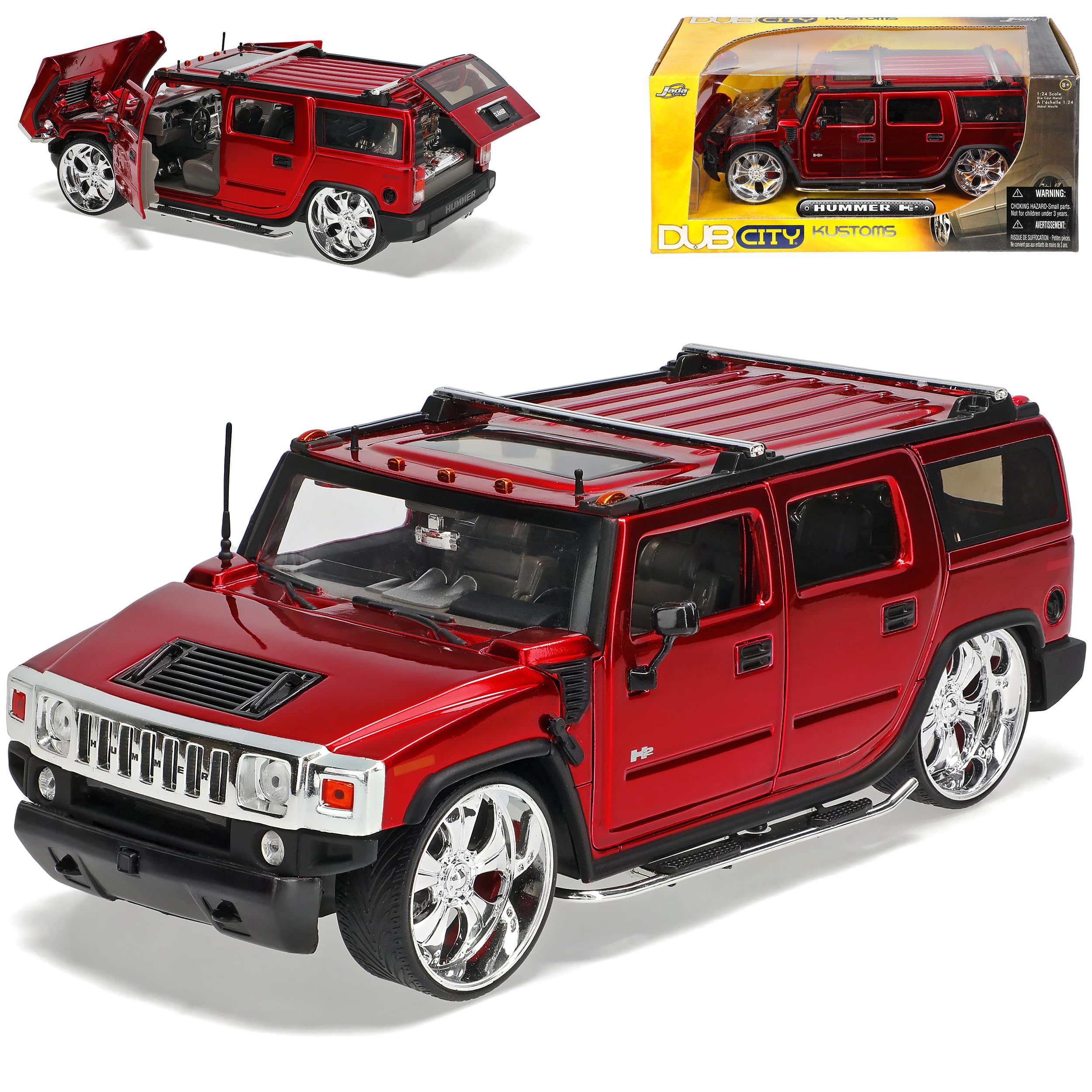 Jada Hummer H2 Bigtime Kustoms 1/24スケール Jada Hummer H2