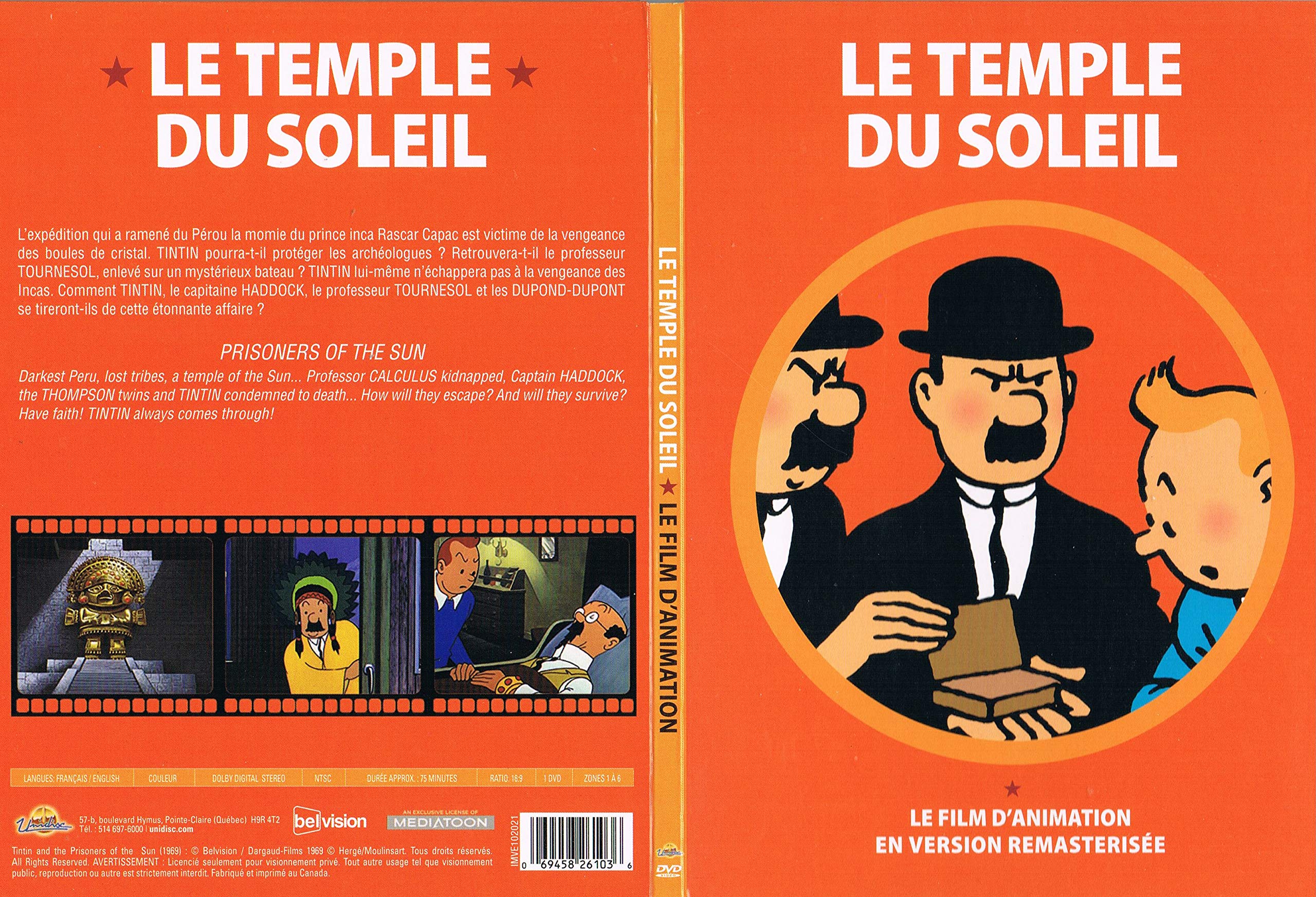 Tintin: Le Temple Du Soleil / Prisoners of the Sun (Remasterisée - remastered) (Zone 1-4)