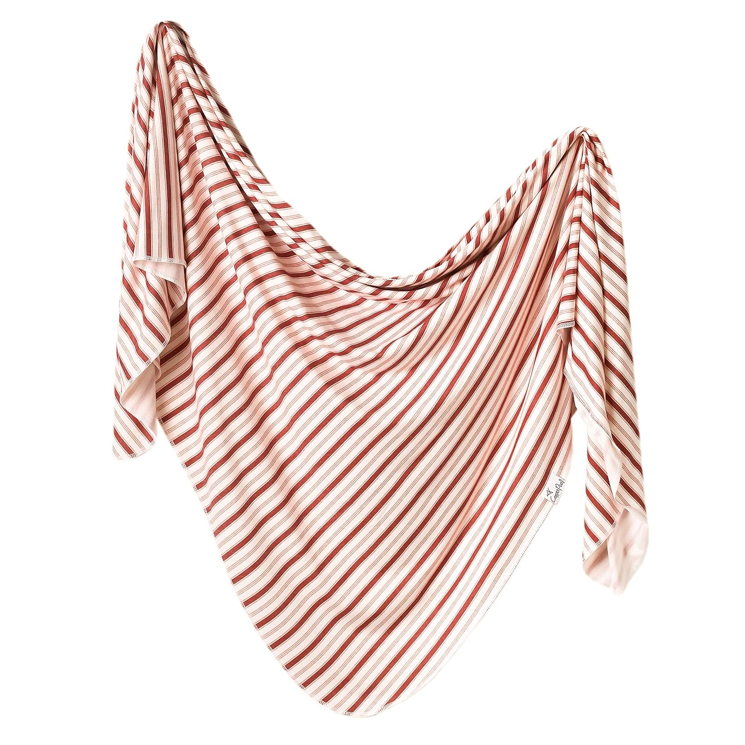 Copper Pearl Large Premium Knit Baby Swaddle Receiving Blanket Cinnamon