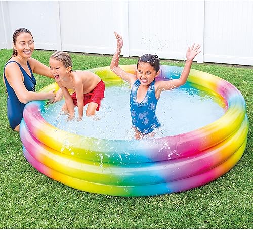 Miniatura 8 de Intex 58449EP - Piscina inflable circular de 3 anillos para niños de 2 años o más con parche de reparación
