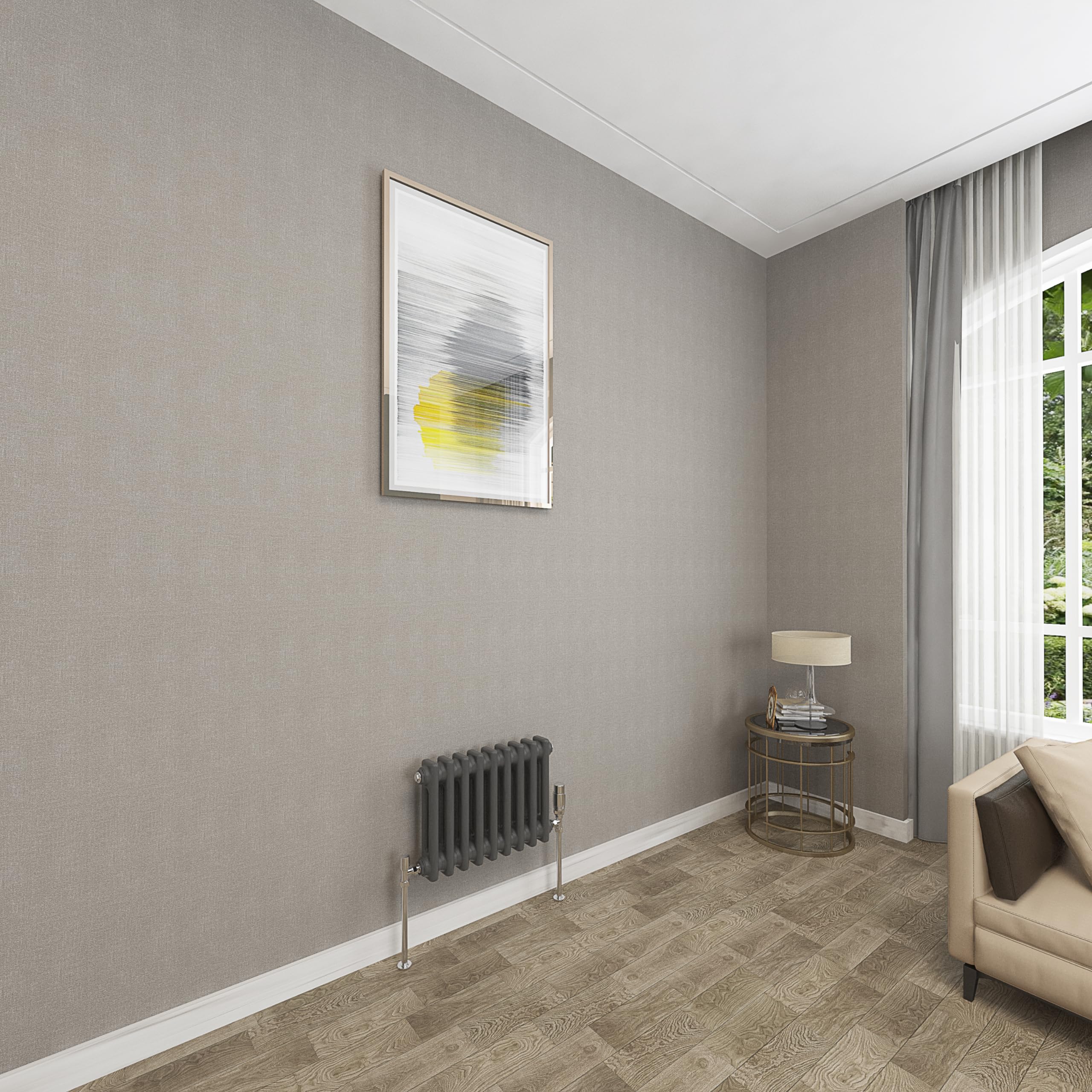 Sky bathroom 300x425mm 2 Column Radiator Horizontal Anthracite Cast Iron radiato Traditional Central Heating Radiator — image 1