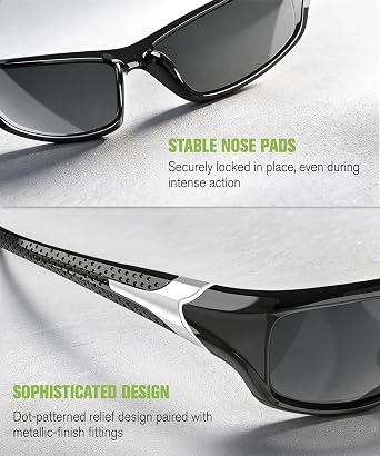 Polarized Sunglasses Men Sports Sunglasses for Men UV400 Sunglasses for Driving Golf Cycling Fishing Running