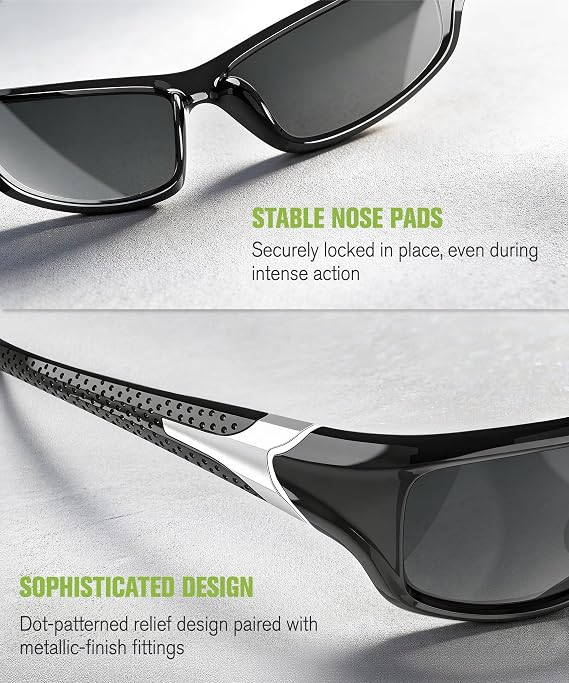 Polarized Sunglasses Men Sports Sunglasses for Men UV400 Sunglasses for Driving Golf Cycling Fishing Running