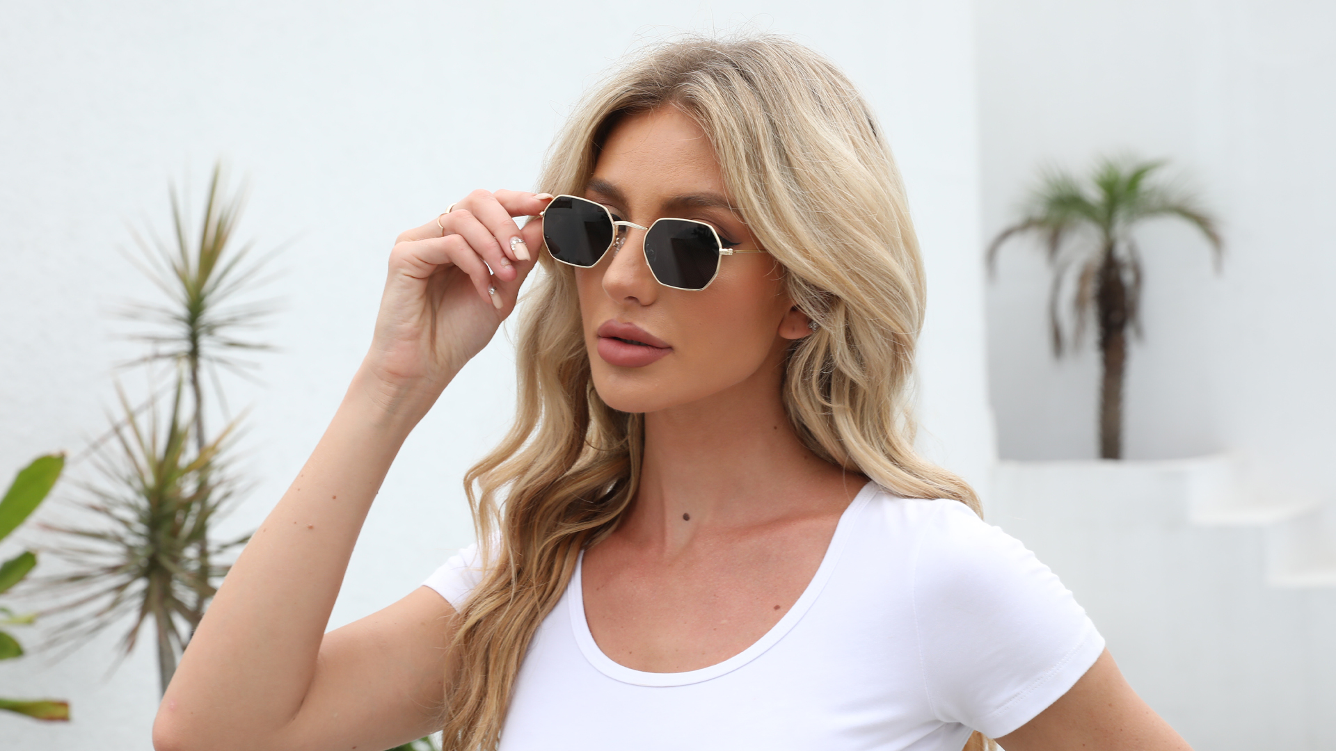 小物 NEIGHBORHOOD Color Frame Sunglasses Fozono Rectangle Sunglasses for Womens Mens 90s Retro Small