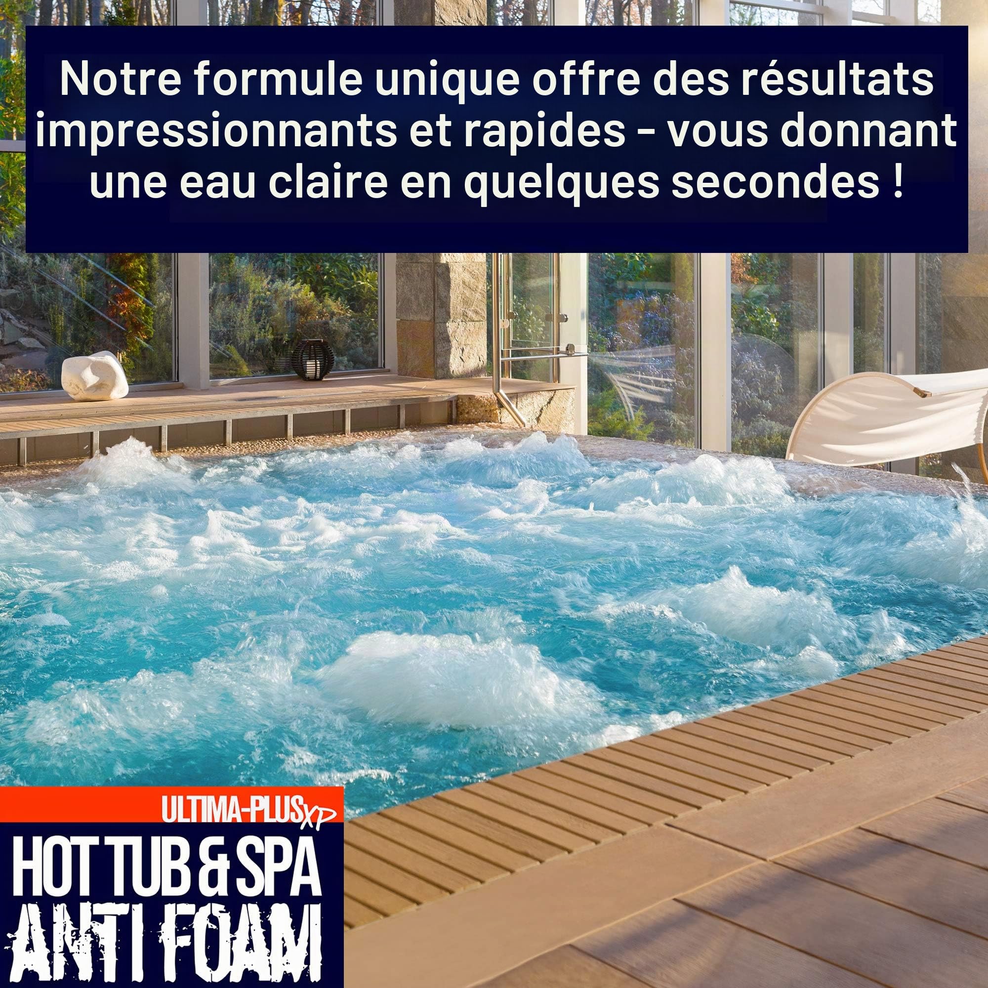 Ultima-Plus XP Mousse Anti-Mousse pour Jacuzzi et Spa - Élimine Rapidement et Facilement la Mousse de Surface - Convient à Tous Les jacuzzis (5 litres)