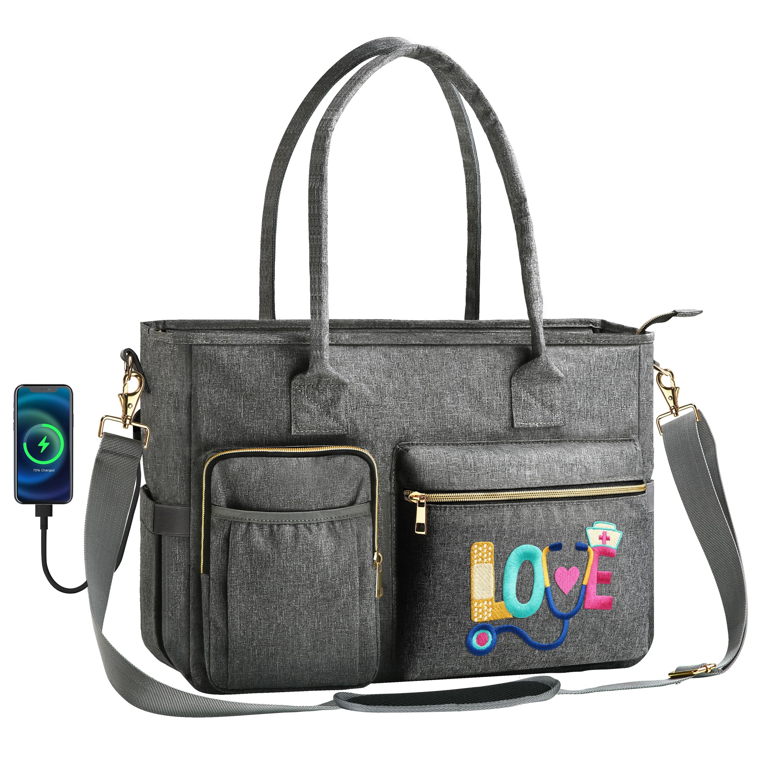 Nurse Tote Bag for Work FUZVOL