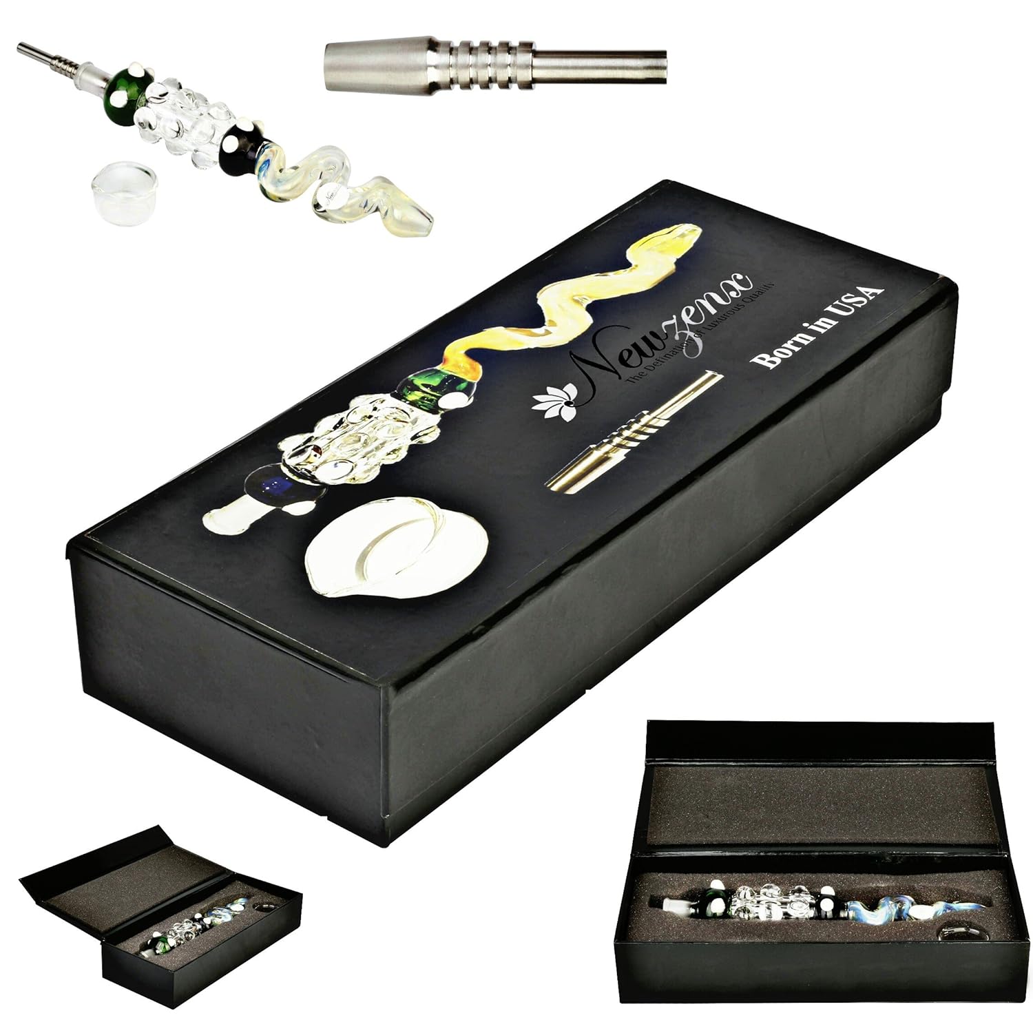 Buy Newzenx Nectar Collector Honey Extractor Glass Bong Water Pipe for