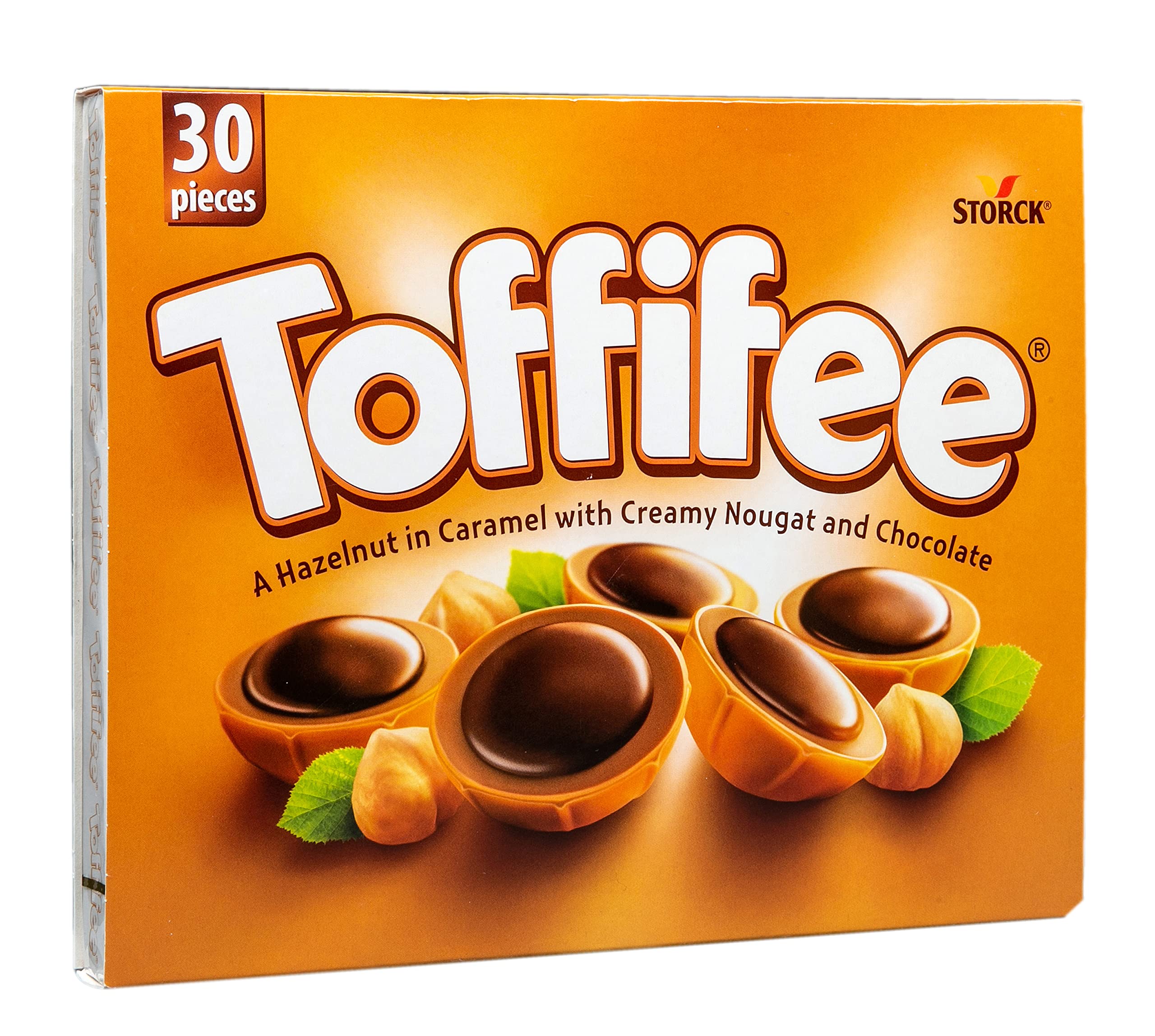 Toffifee Chewy Nougat Caramel Cups With Hazelnut & Smooth Chocolate Treats, Sweet and Nutty Caramel Perfection, 30 Pieces (Pack of 1)