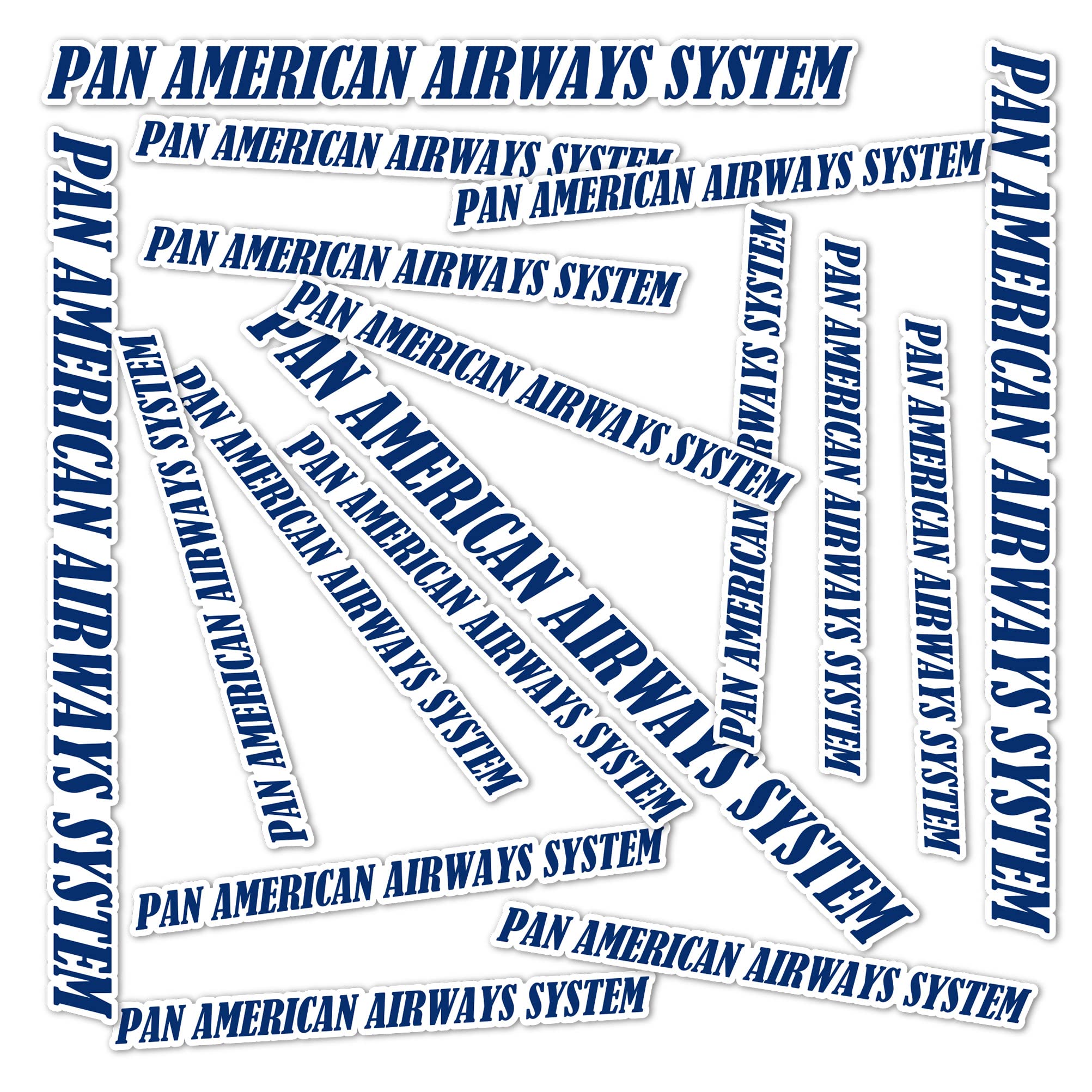 Desert Cactus Pan Am Stickers Airway Emblem Airlines Logo Vinyl Decal Laptop Water Bottle Car Scrapbook Officially Licensed (Sheet - Type 3.3)
