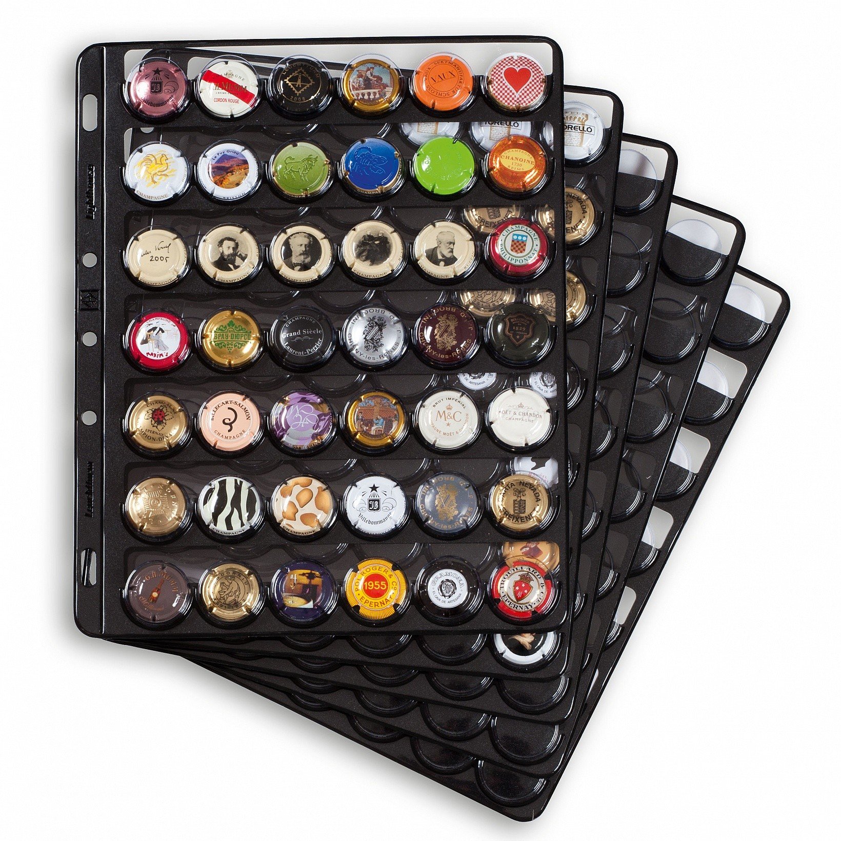 Leuchtturm, 2 Albums Champagne, 10 Feuilles Noires, pour 420 Capsules