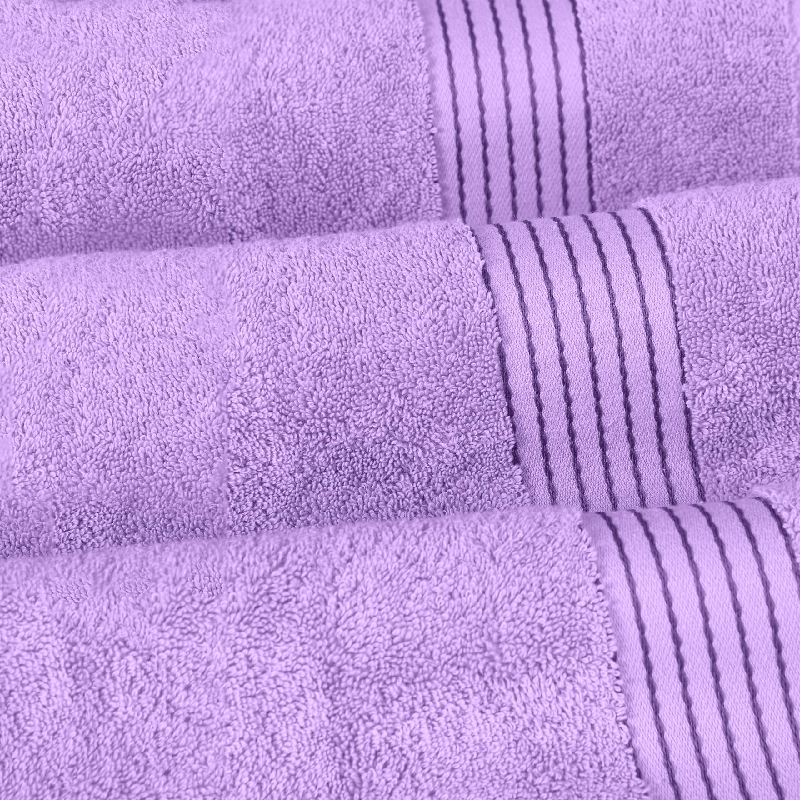 Elegant Comfort Lot de 6 Serviettes en Coton de qualité supérieure - Comprend 2 débarbouillettes, 2 essuie-Mains et 2 Serviettes de Bain, 100% Coton Turc, très absorbantes et Super Douces, pour Salle
