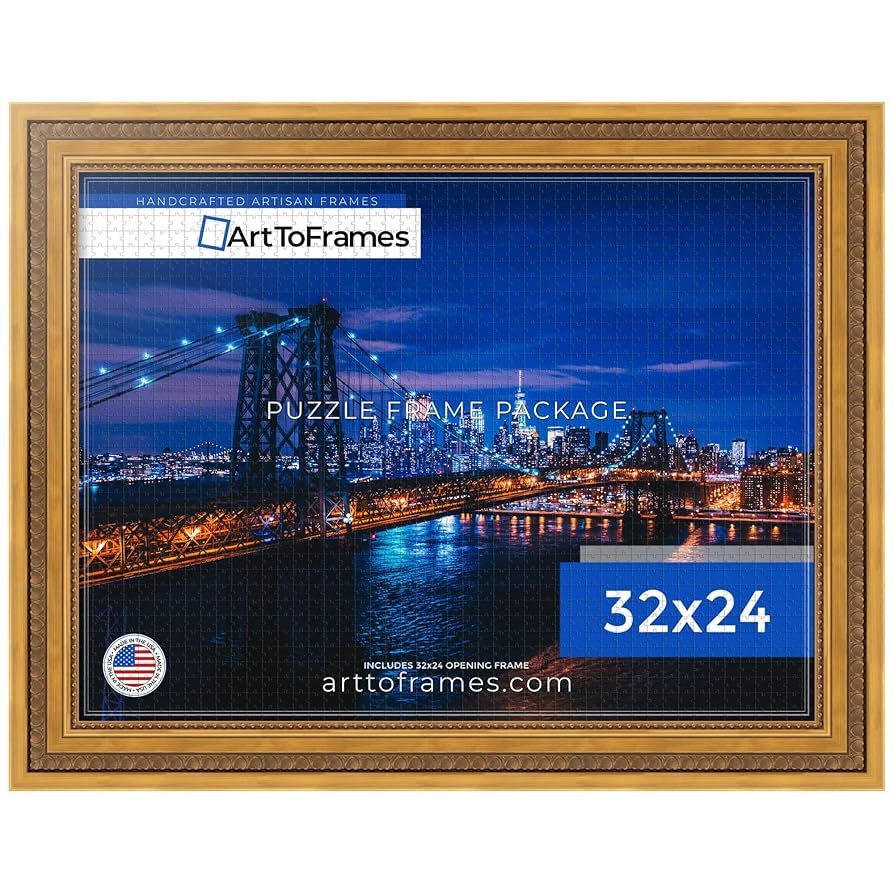 額絵 Amazon.com - ArtToFrames 32x24 INCH / 81.28x60.96 CM Gold