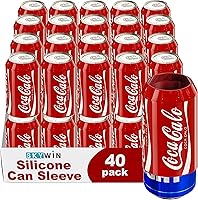 Vista 1 de BeerSkin Skywin - Cubiertas de silicona para latas que parecen refrescos, paquete de 40 unidades de 12 onzas (12.0 fl oz), reutilizables