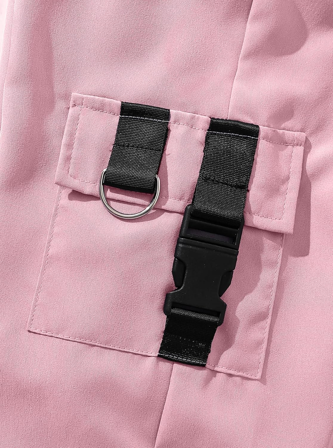 Girls' 2 Piece Outfits Sleeveless Crop Tank Tops and Cargo Pants Clothing Set - Image 5