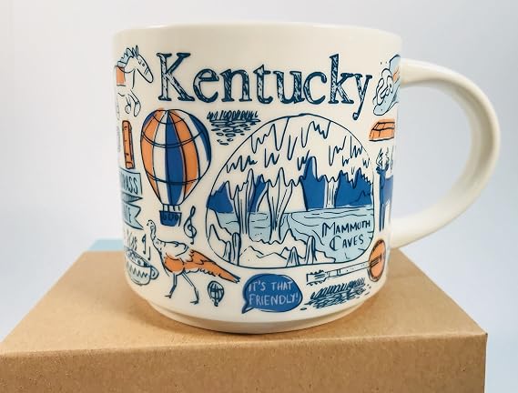 Starbucks Kentucky Coffee Mug Been There Series Across the Globe Collection,14 ounce