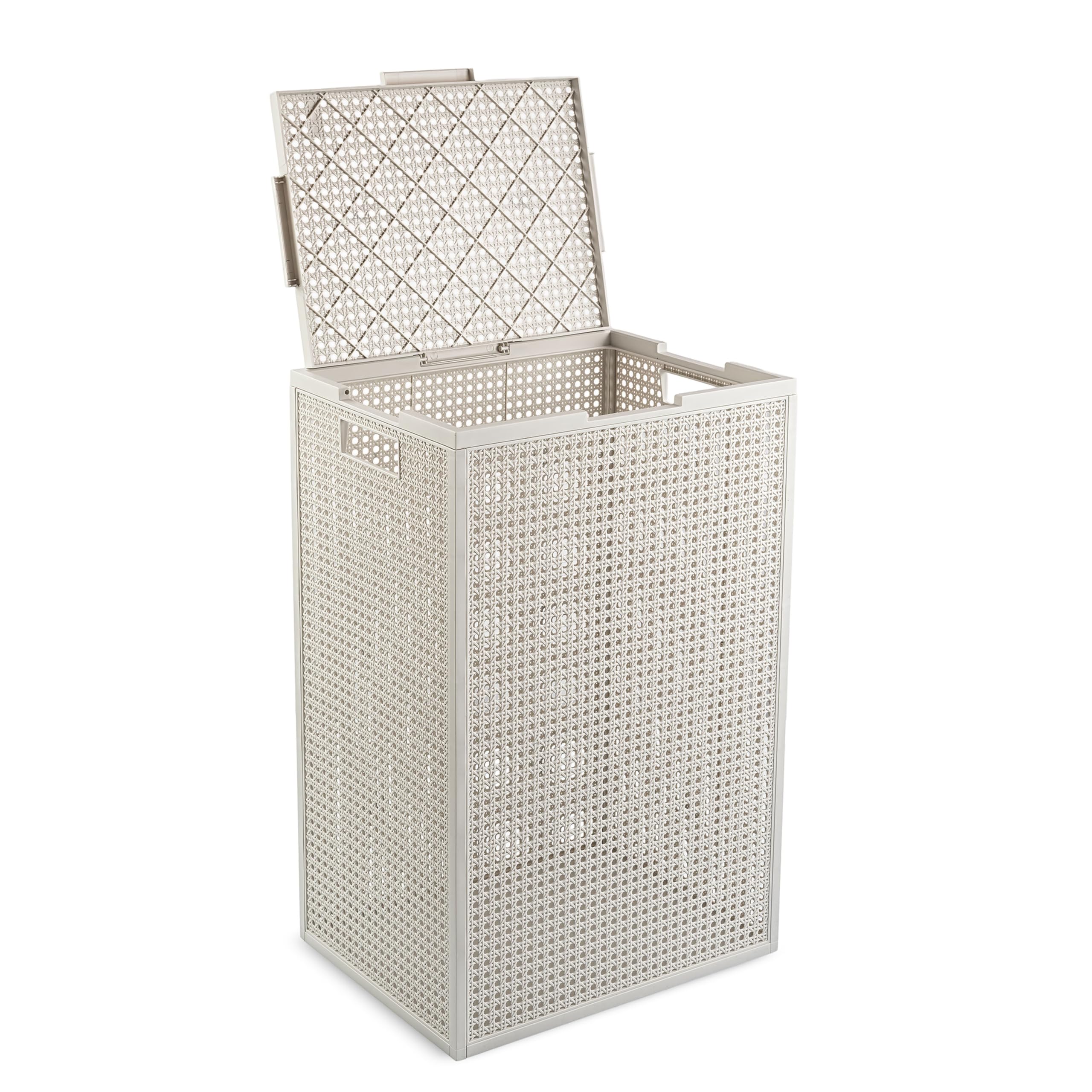 CURVER KAYA Wäschekorb, 60 l, Leinenoptik, Kunststoff