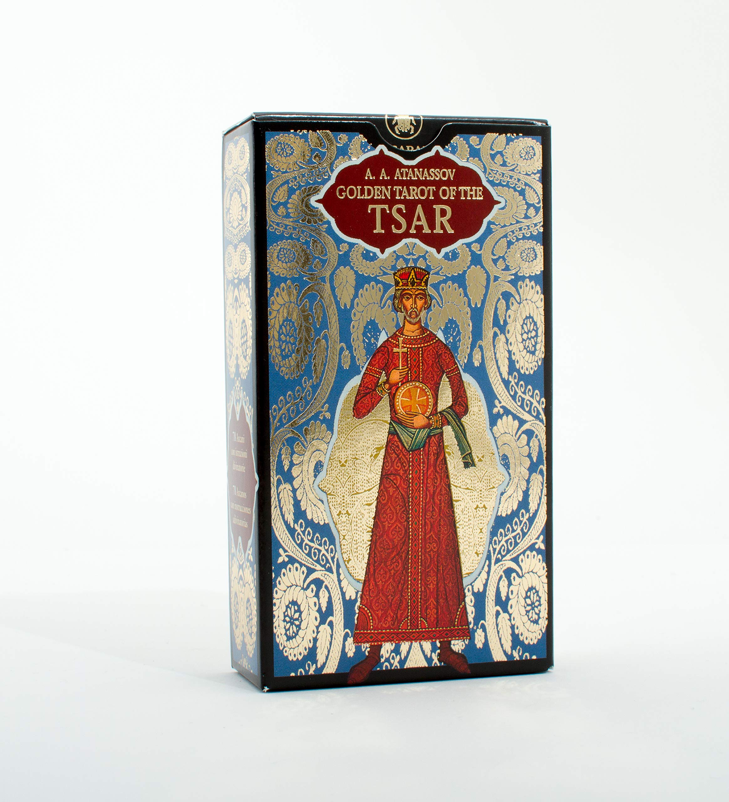 Golden Tarot of the Tsar: 78 full colour tarot cards with gold foil impressions