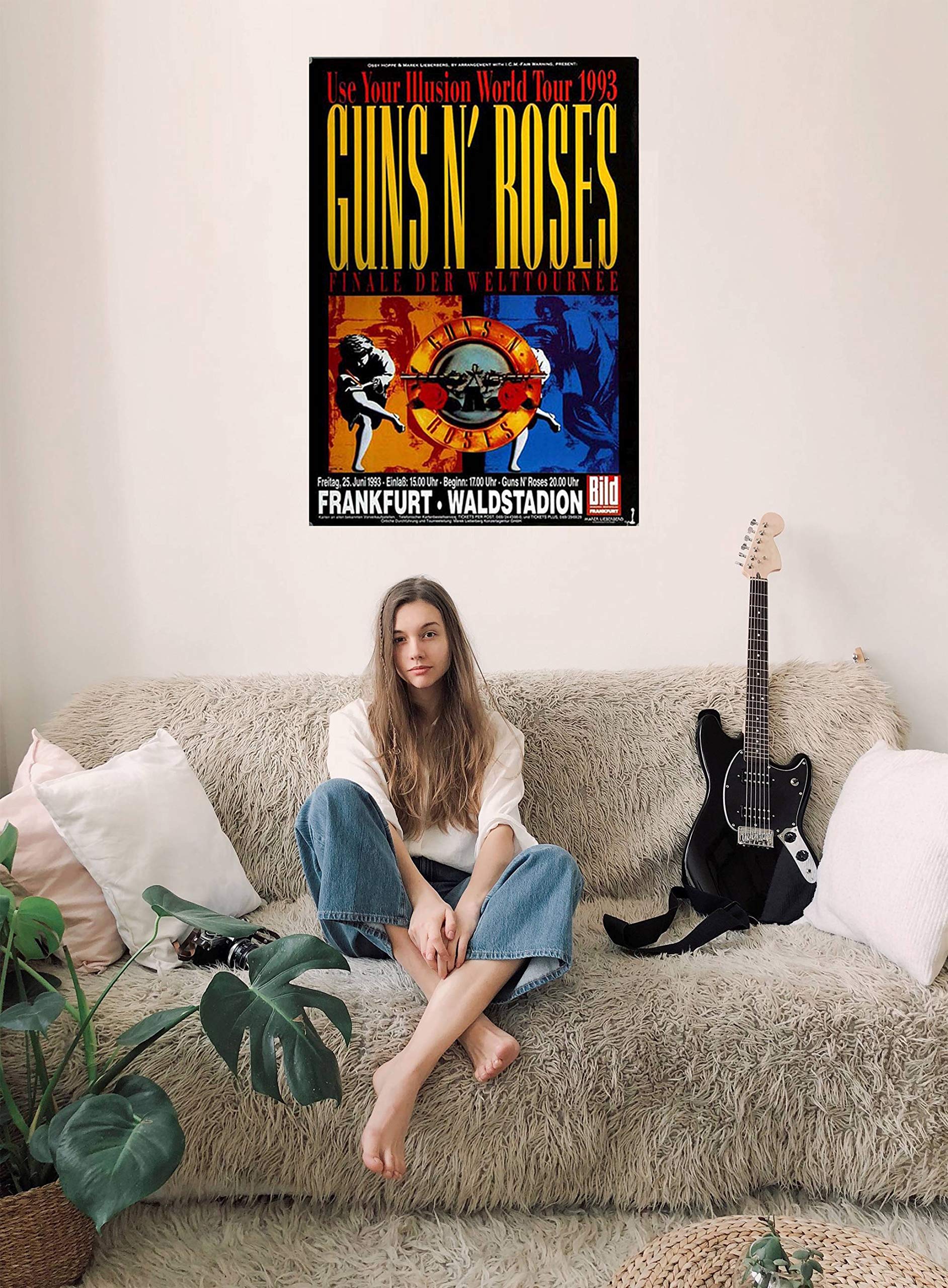 Guns N Roses - Use Your Illusion, Frankfurt 1993 » Konzertplakat/Premium Poster | Live Konzert Veranstaltung | DIN A1 «