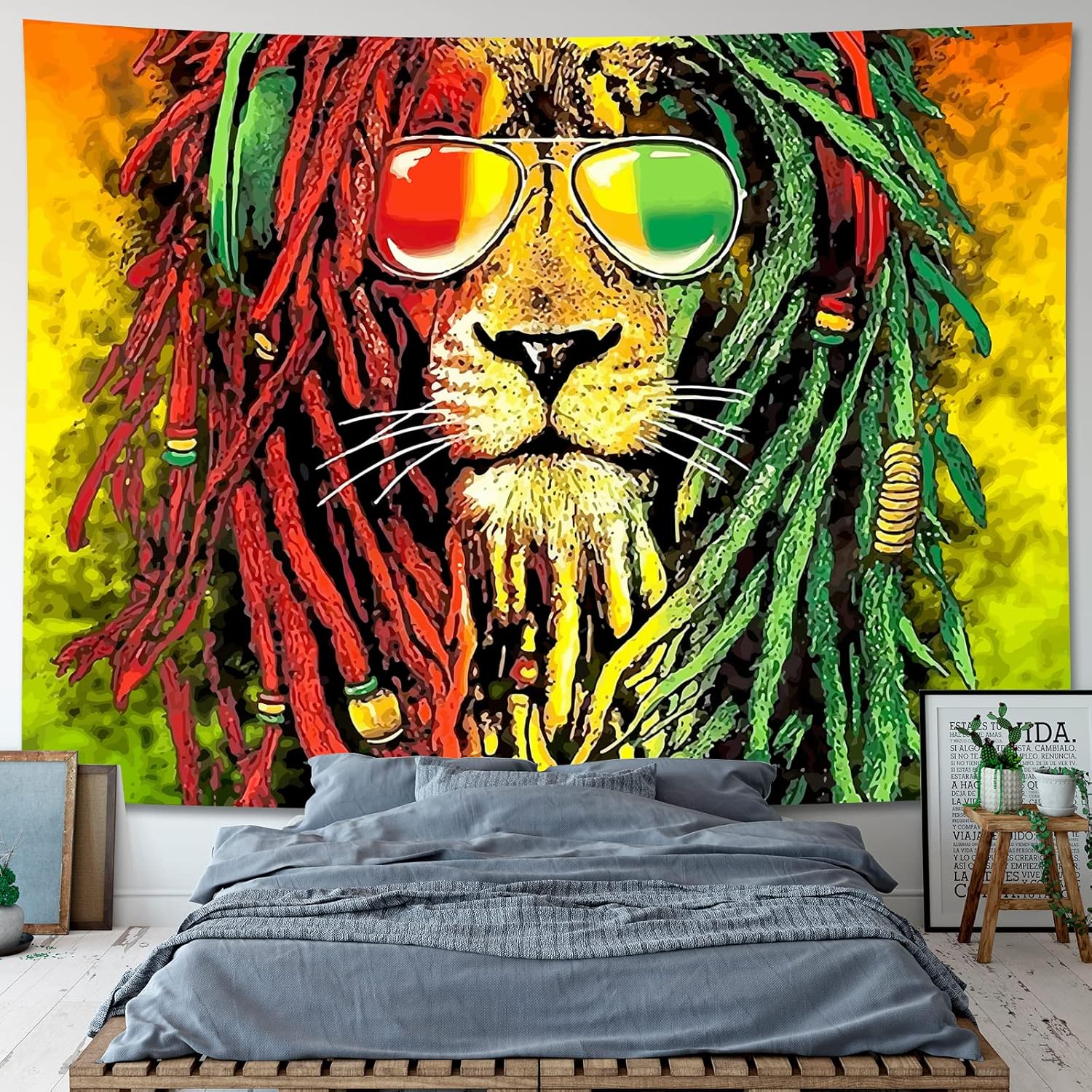 Forest Tapestry Trippy Purple Dragon Tapestry Magic Forest Wall