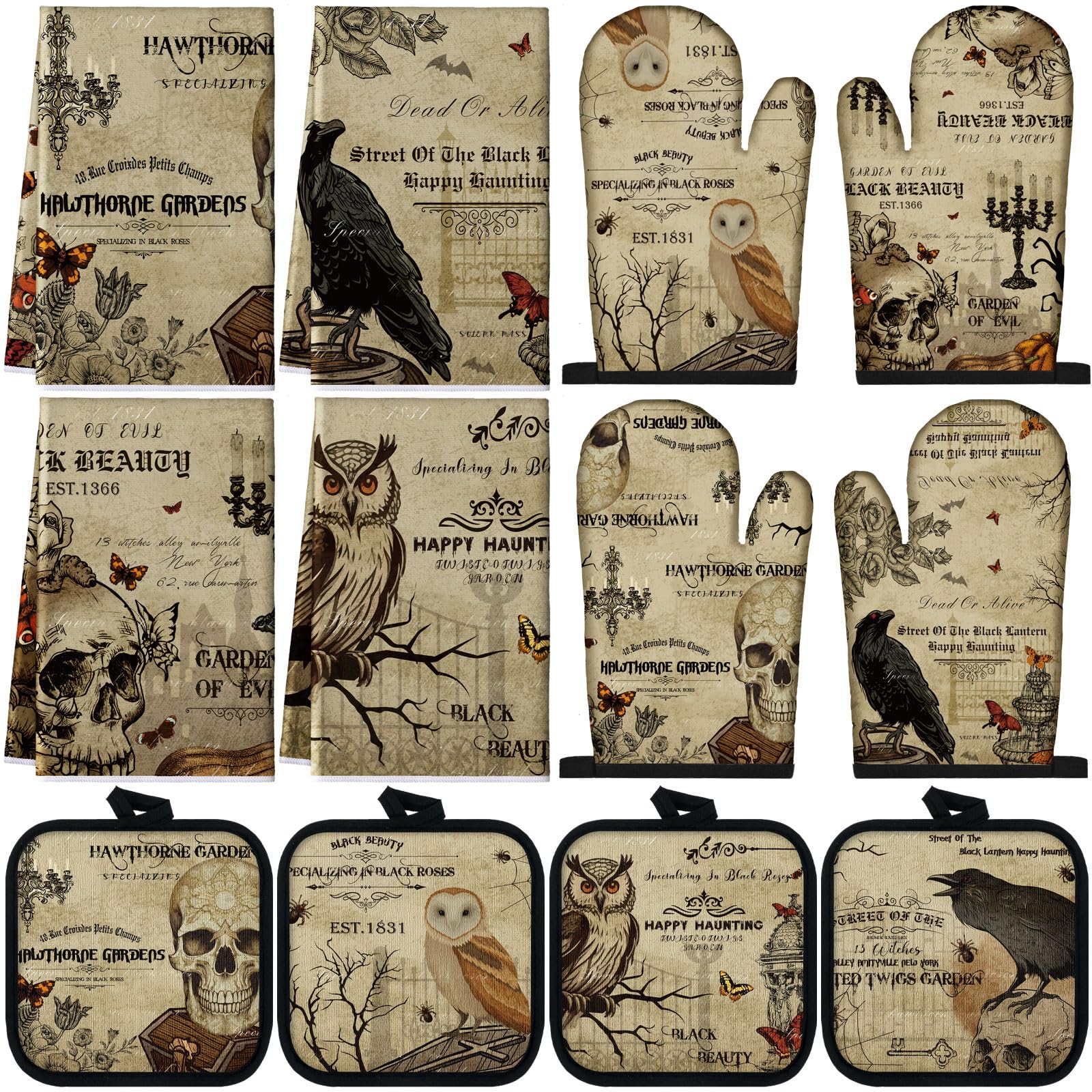 SiliFine Halloween Kitchen Accessories - Set of 12 -16 SiliFine Halloween Kitchen Accessories - Set of 12 -16